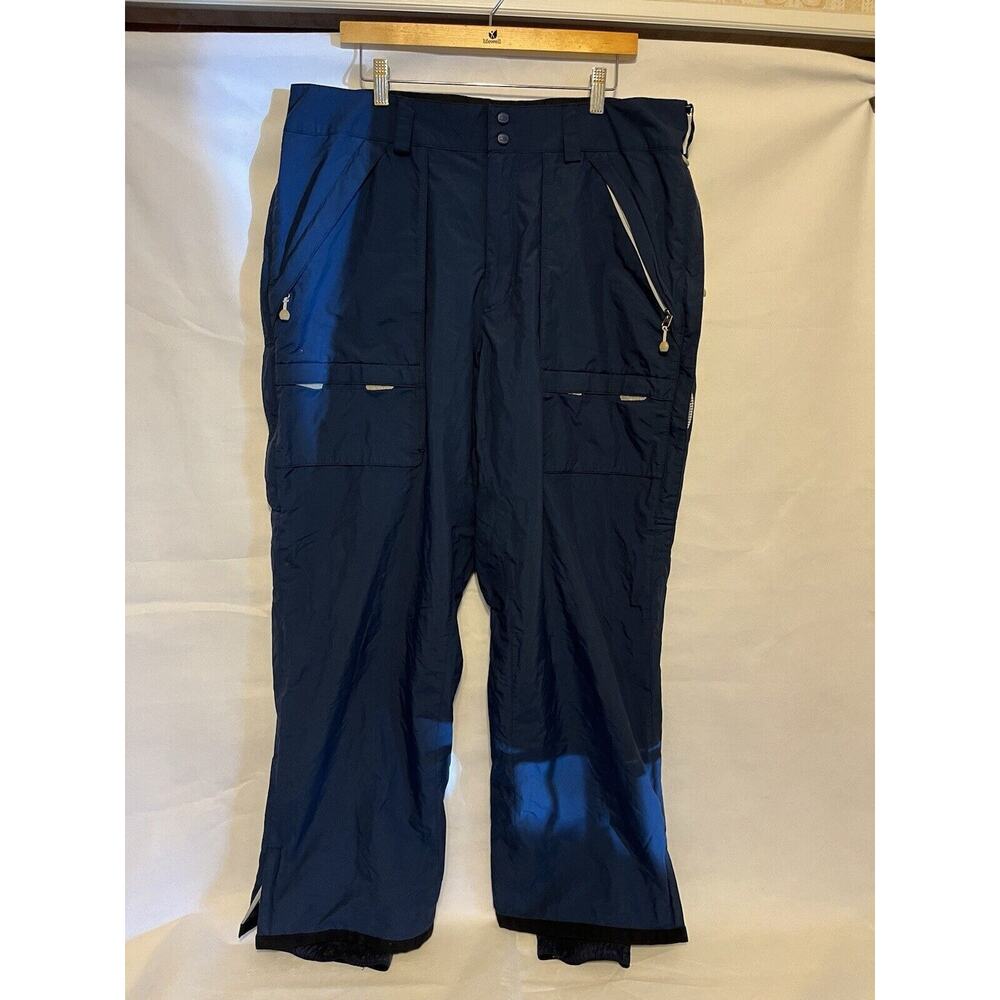 MEN'S SNOW PANTS BONFIRE SNOWBOARDING PANTS MEN'S NAVY BLUE-XL (READ)